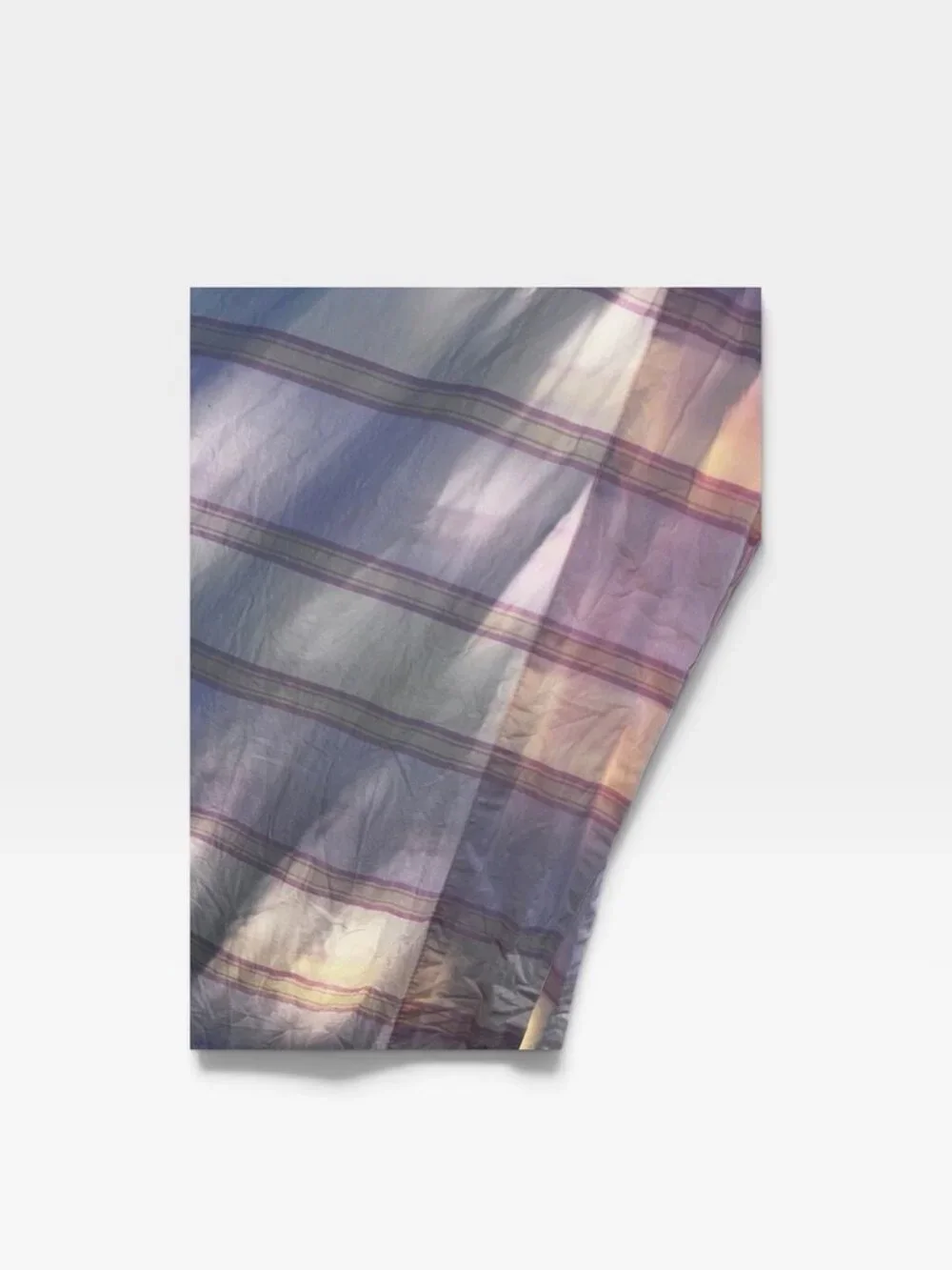 Shabby Chic Rachel Aswell KING pink yellow awning stripe flat sheet